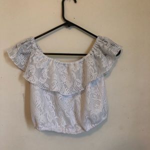 Off Shoulder Crop Top